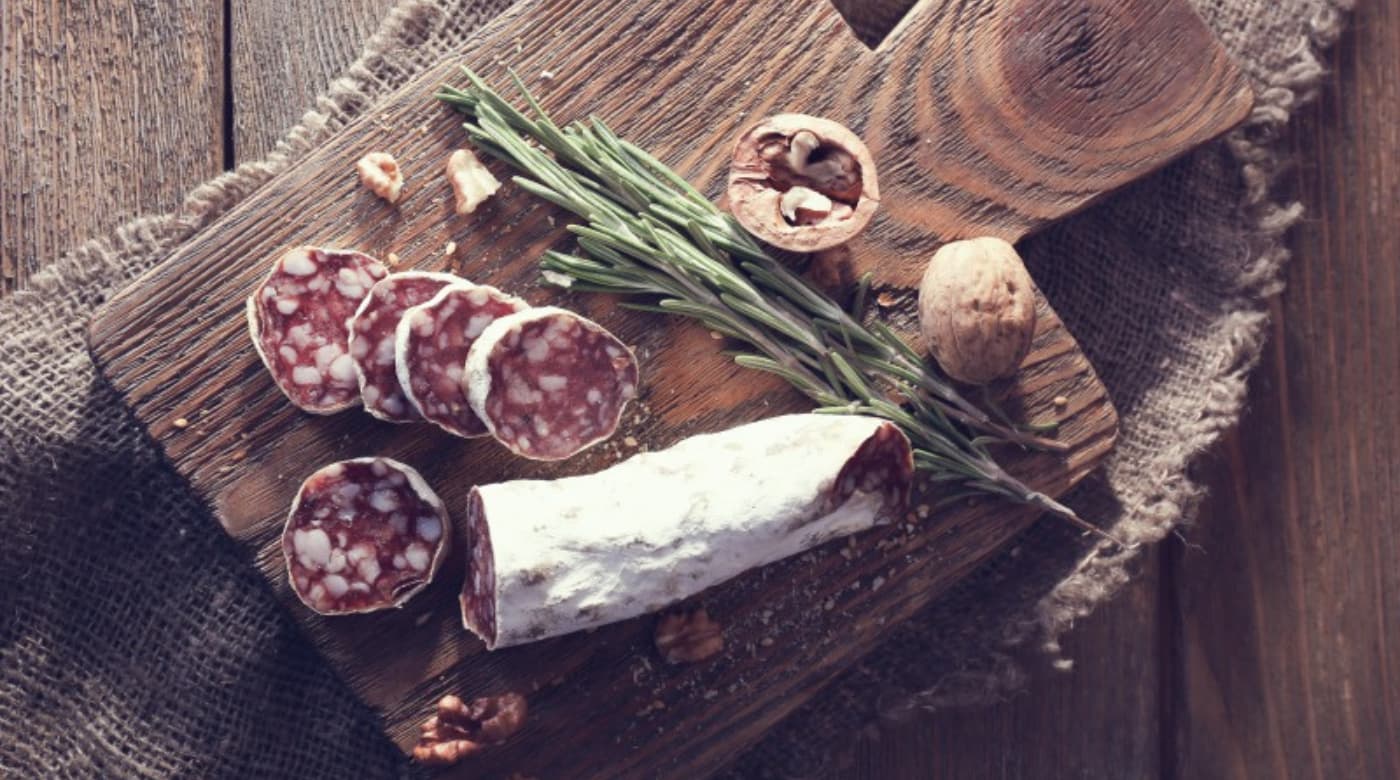 白カビのソーセージ