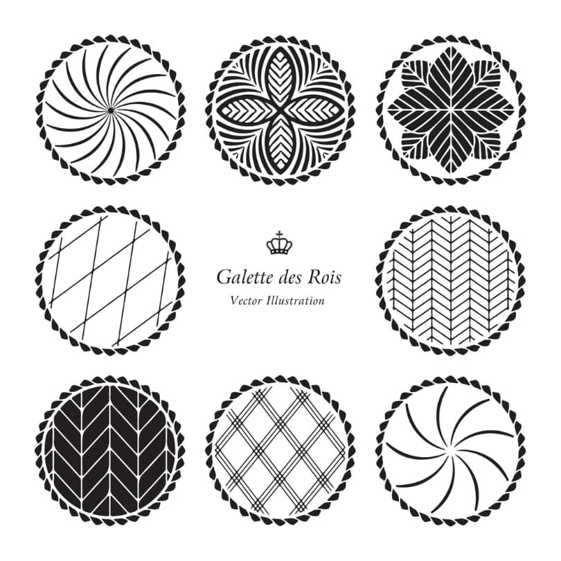 ガレット・デ・ロワ　表面の模様